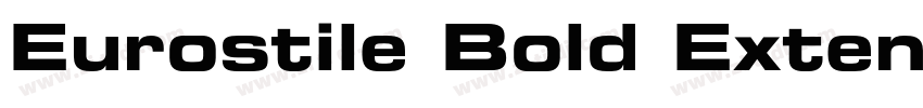 Eurostile Bold Exten字体转换